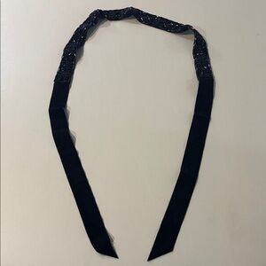 Talbots Elegant Black Sequence Belt New Never Worn